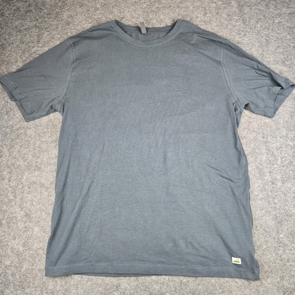 Vuori Tuvalu T-Shirt Men's 2XL V101 Pima Cotton 4 Way Stretch Heather Blue XXL